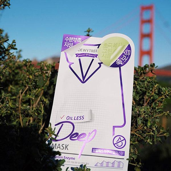 Mask for Oily Skin: Dewytree Oiless Aqua Deep Mask - M Review 74