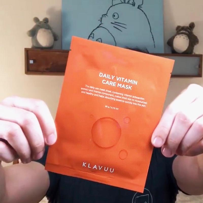 KLAVUU Daily Vitamin Care Mask featuring Astaxanthin - M Review 87