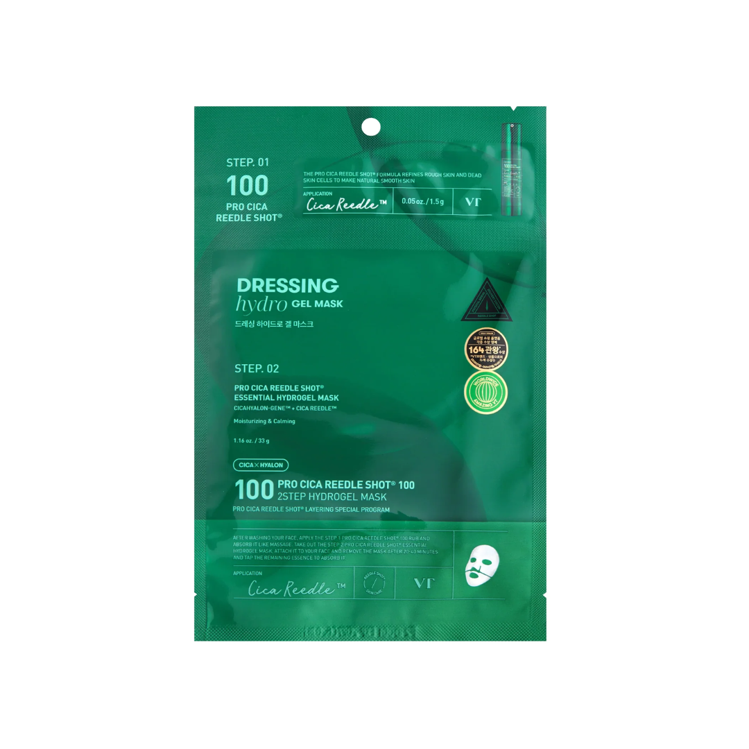 VT Pro Cica Reedle Shot 100 2-Step Hydrogel Mask | Masksheets