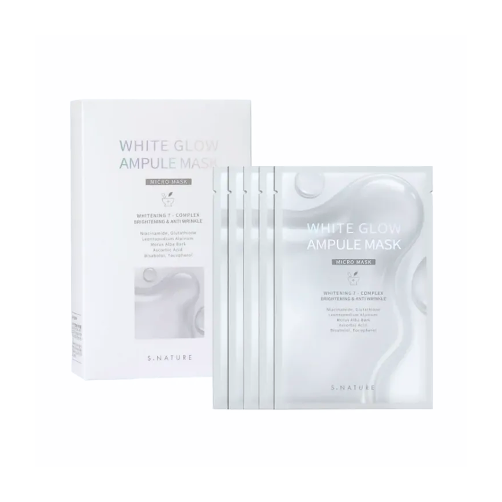 White Glow Ampule Mask - 1 Box of 5 Sheets