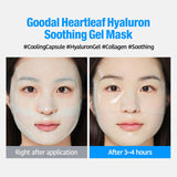 Heartleaf Hyaluron Soothing Gel Mask - 1 Box of 5 Sheets