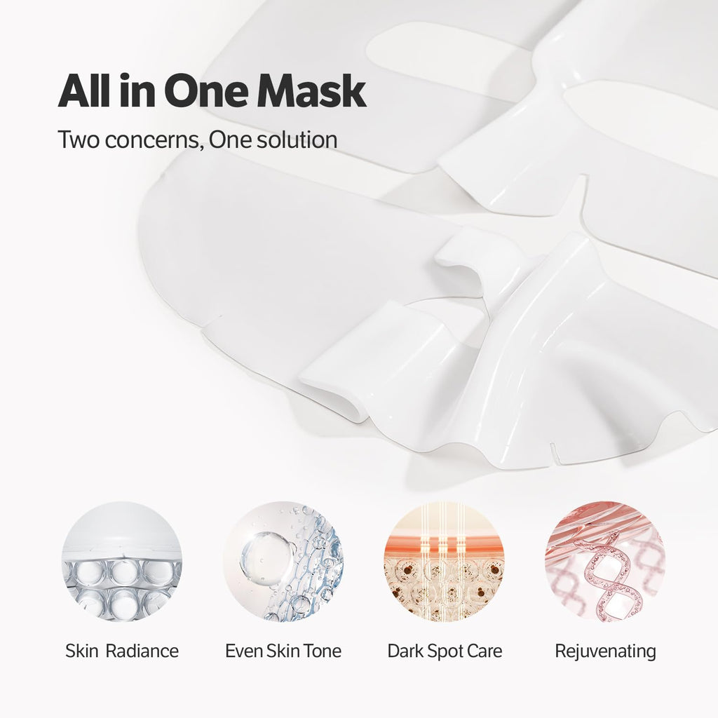 Deep Collagen Niacin Vita C Brightening Mask - 1 Box of 4 Sheets