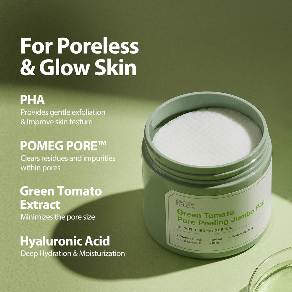 Green Tomato Pore Peeling Jumbo Pad