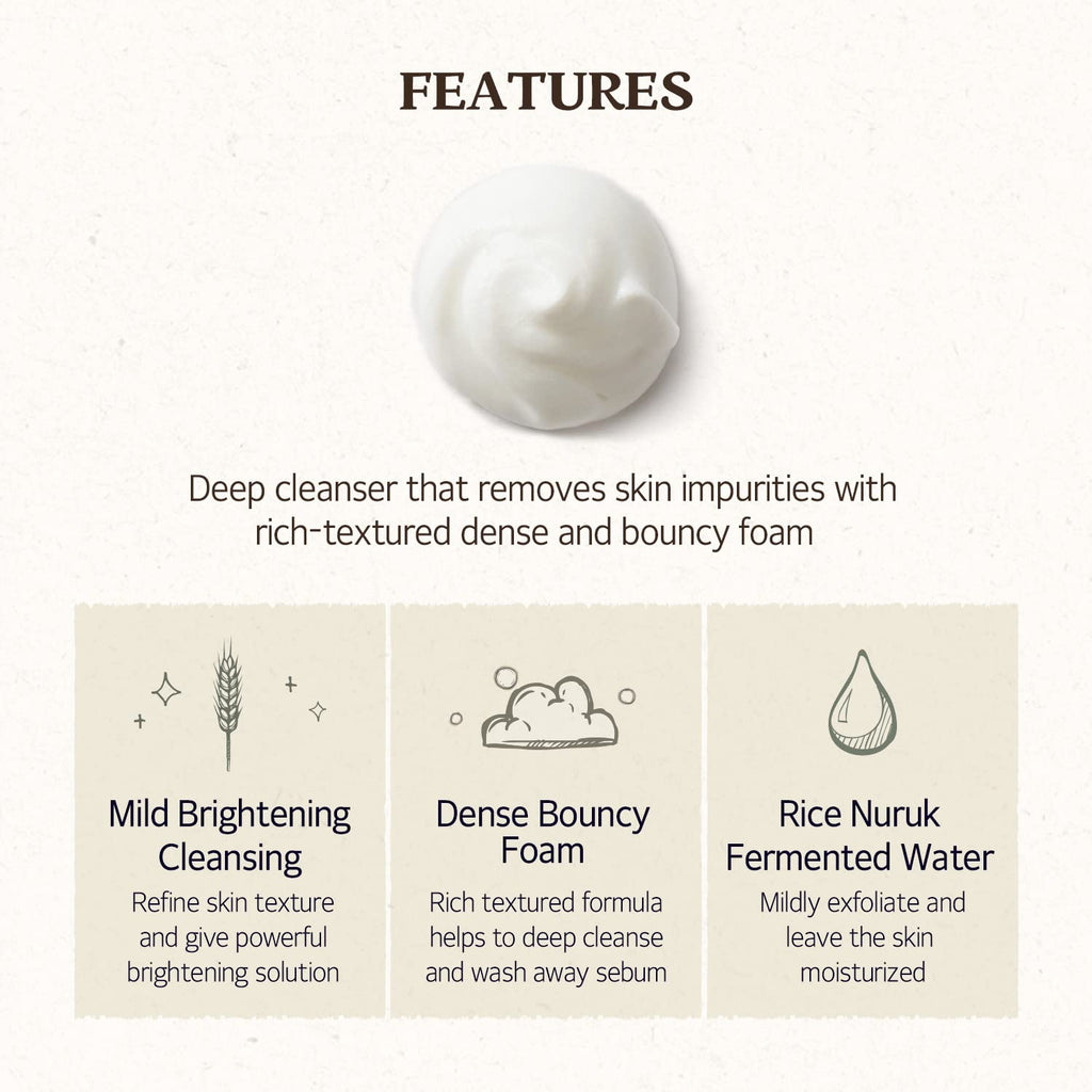 Rice Daily Brightening Cleansing Foam
