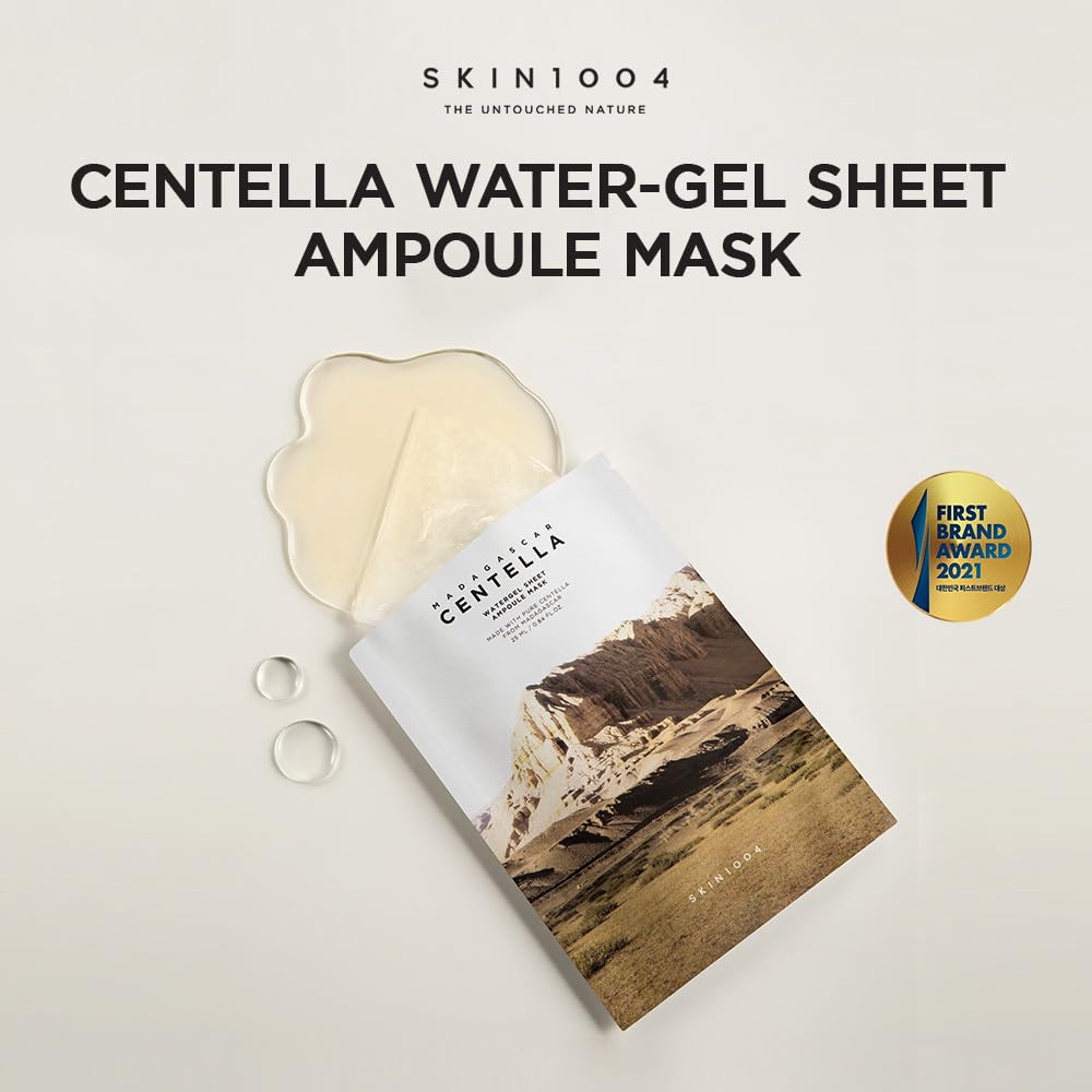 Madagascar Centella Watergel Sheet Ampoule Mask - 1 Box of 5 Sheets