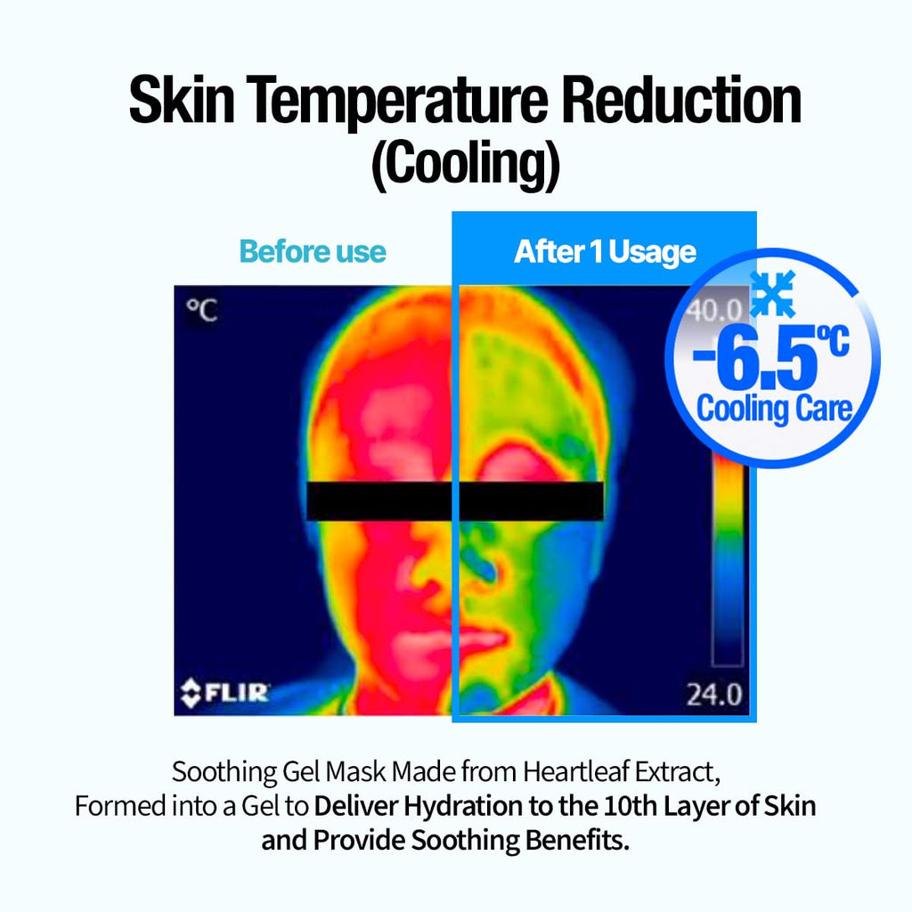 Heartleaf Hyaluron Soothing Gel Mask - 1 Box of 5 Sheets