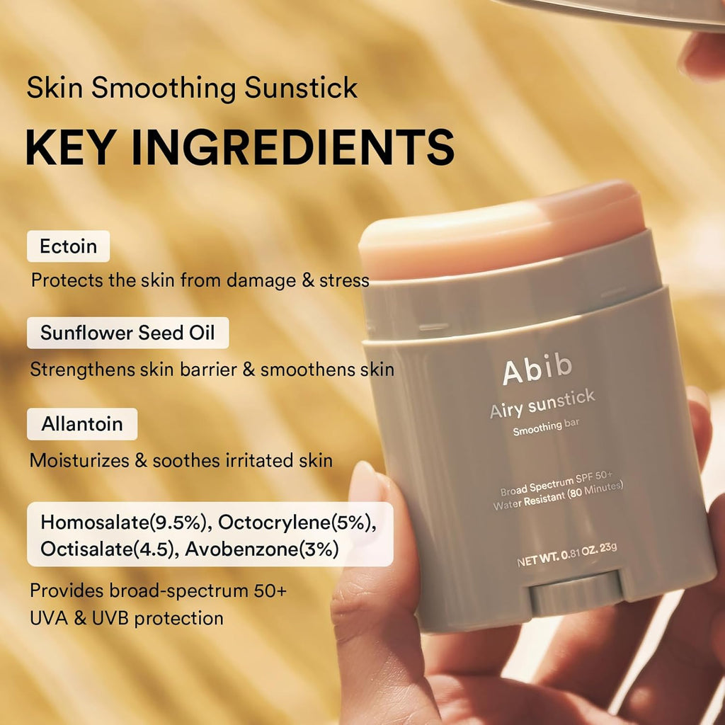 Airy Sunstick Smoothing Bar Broad Spectrum SPF50+