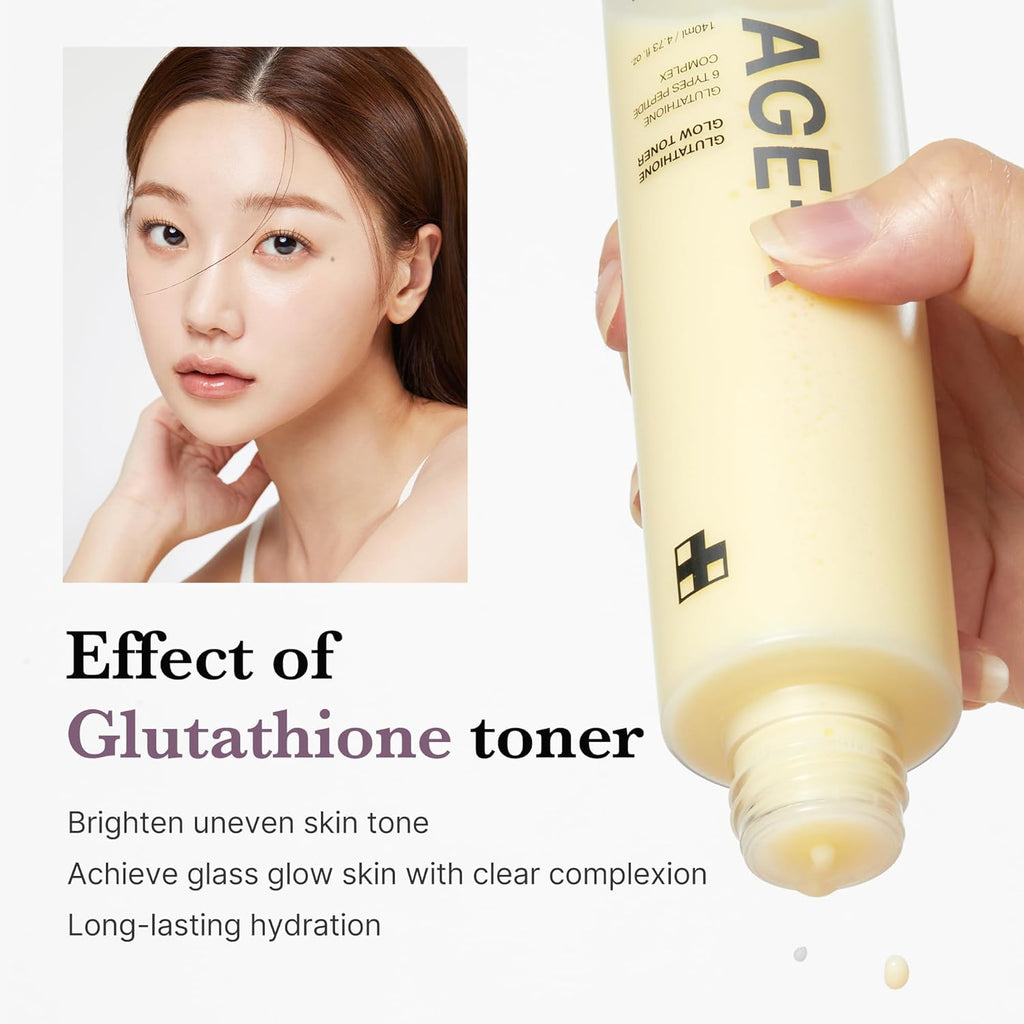 AGE-R Glutathione Glow Toner, 140ml