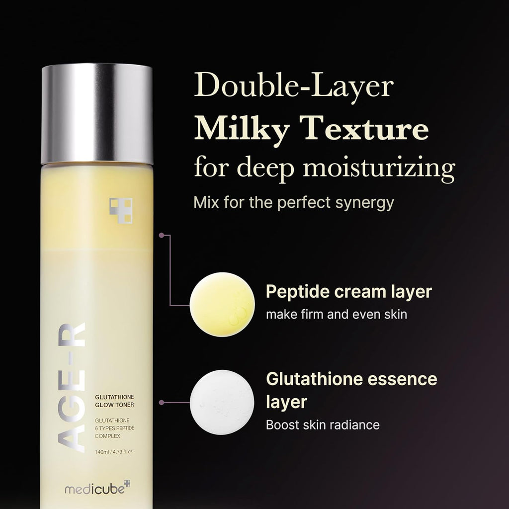 AGE-R Glutathione Glow Toner, 140ml