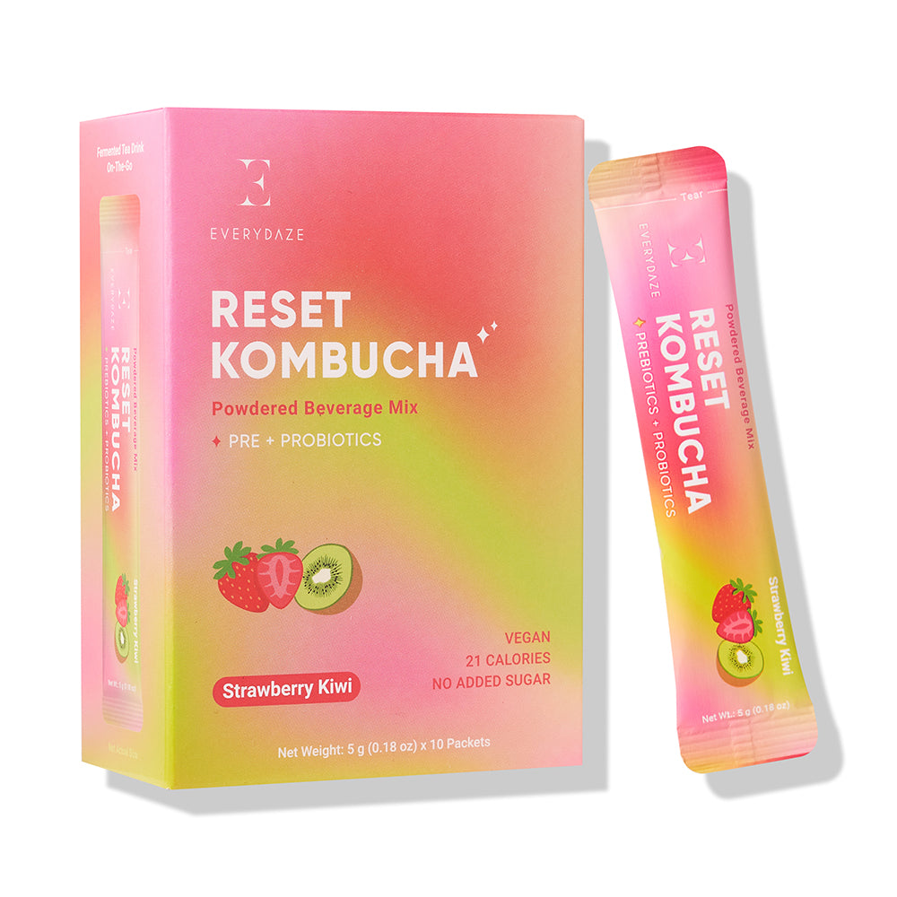EVERYDAZE RESET KOMBUCHA- Strawberry Kiwi | Masksheets
