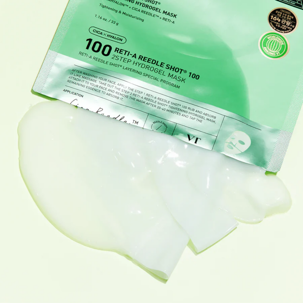 Reti-A Reedle Shot 100 2-Step Hydrogel Mask - 1 Box of 4 Sheets
