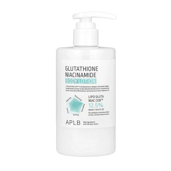 APLB Glutathione Niacinamide Body Lotion, 300ml | Masksheets APLB Glutathione Niacinamide Body Lotion, 300ml | Masksheets