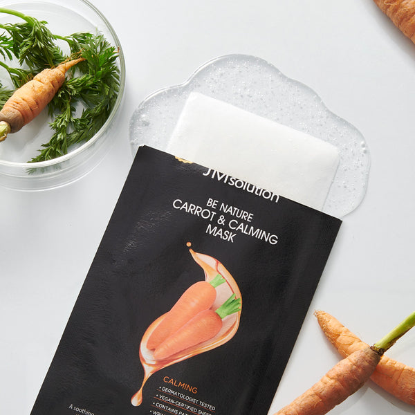 JM Solution Be Nature Carrot & Calming Mask 1 Box of 10 Sheets