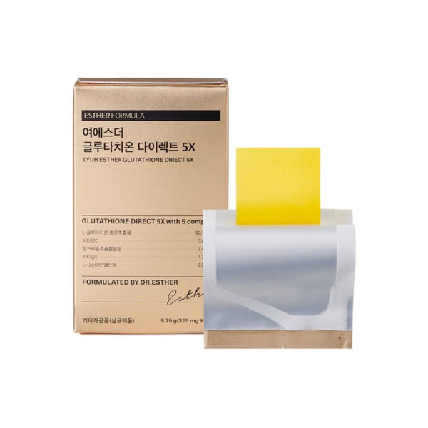 glutathione esther formula korea ESTHER FORMULA Glutathione & Ceramide Strips Set | Glow Defense Duo | (45  Strips | 30 + 15) Skin Repair Hyaluronic Acid main image 1