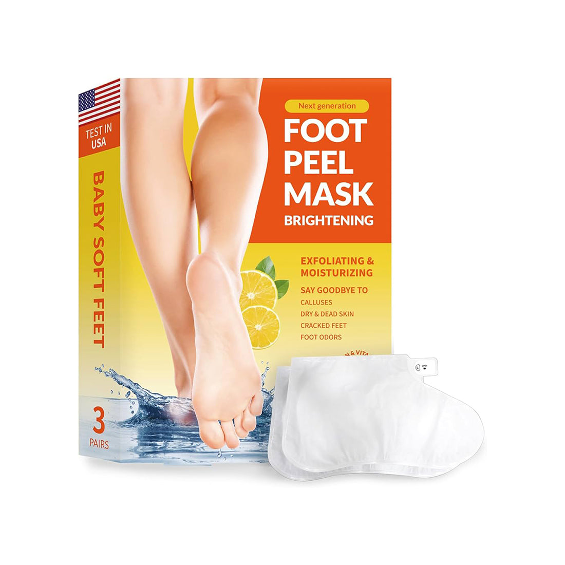 Foot Peel Mask Brightening Pairs Masksheets