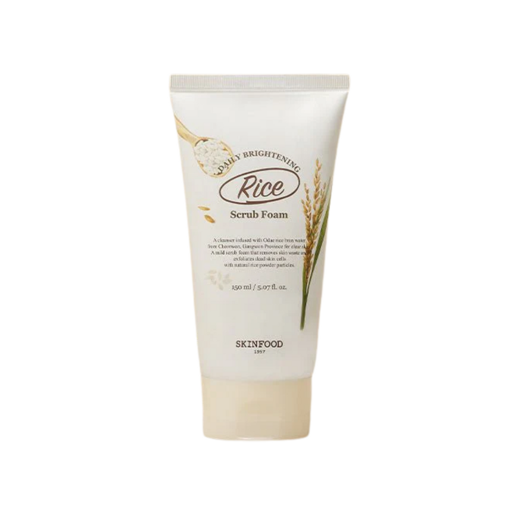 Rice Brightening Scrub Foam