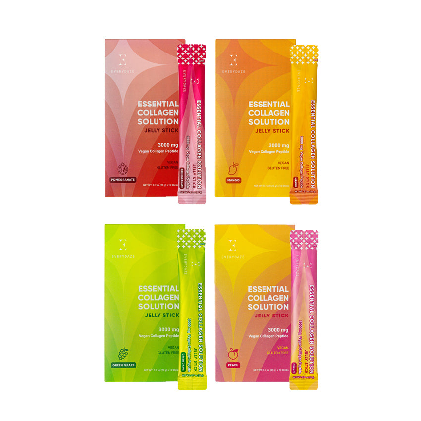 EVERYDAZE Essential Collagen Solution Jelly Stick 4 Flavor Bundle