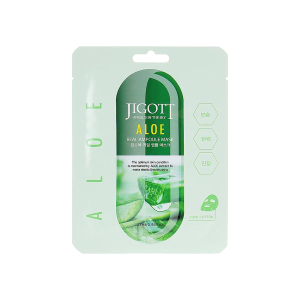 Jigott Aloe Real Ampoule Mask 1 Sheet Masksheets