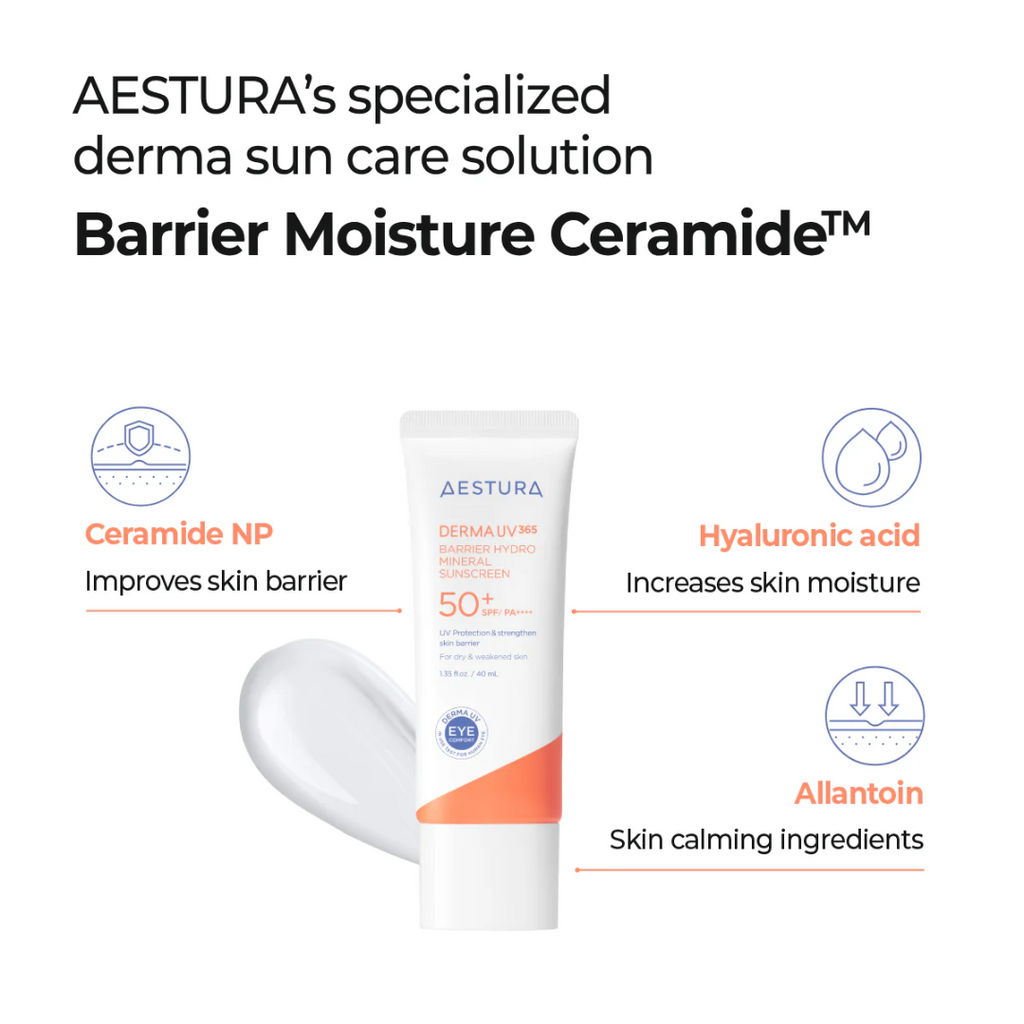 Derma UV365 Barrier Hydro Mineral Sunscreen SPF50+ / PA++++, 40ml