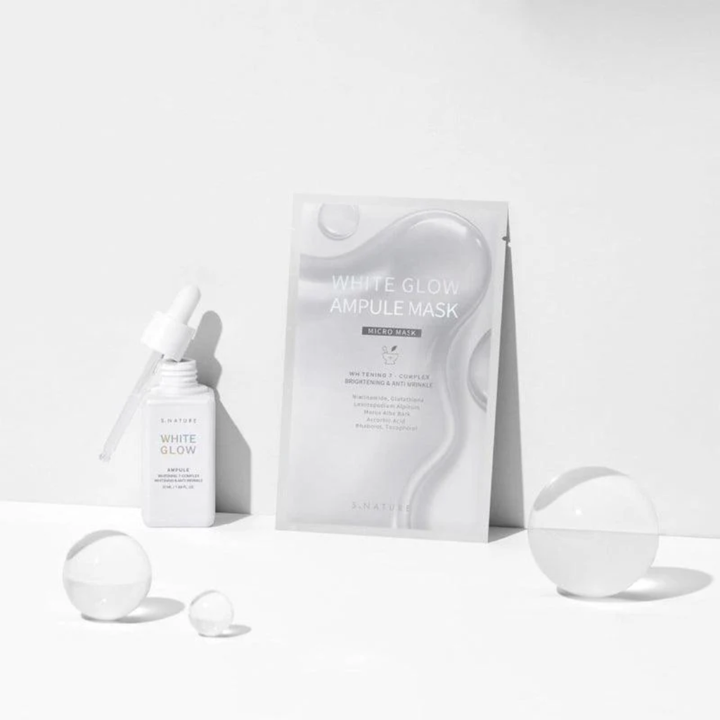 White Glow Ampule Mask - 1 Box of 5 Sheets
