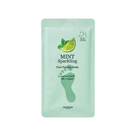 Mint Sparkling Foot Peeling Socks
