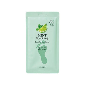 Mint Sparkling Foot Peeling Socks
