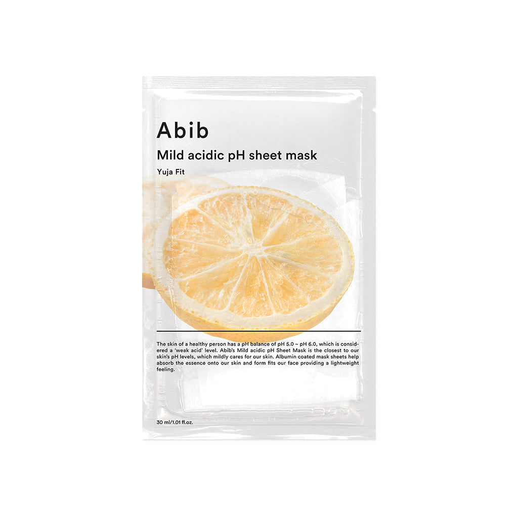 Abib Mild Acidic PH Sheet Mask Yuja Fit | Masksheets