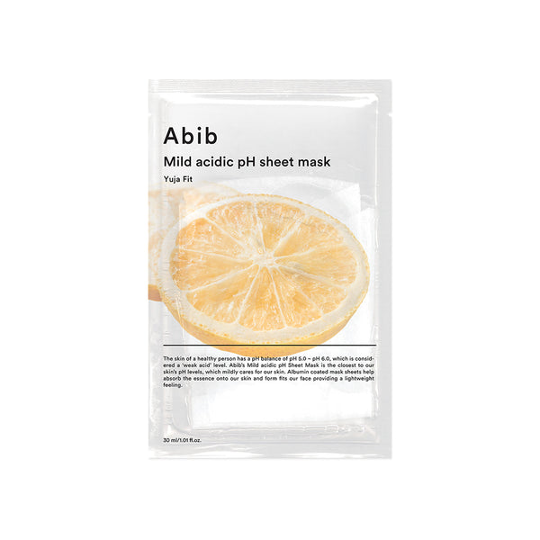 【25％OFF】 Abib Mild Masksheets | Fit Yuja Mask Sheet PH Acidic パック・フェイスマスク