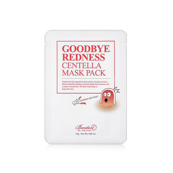 Benton Goodbye Redness Centella Mask Pack 1 Box of 10 Sheets Masksheets