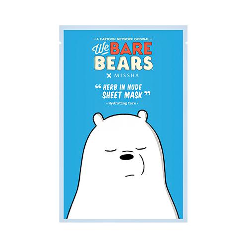 Herb in Nude Sheet Mask We Bare Bears - Hydrating Care