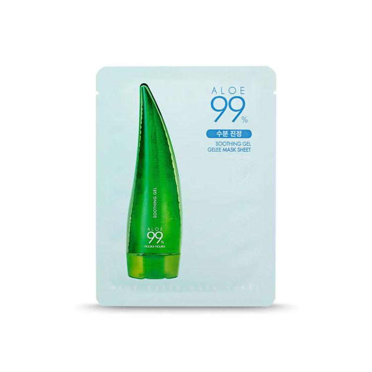 holika aloe gel Holika Holika Aloe 99% Soothing Gel Gelee Mask Sheet - 1 Sheet