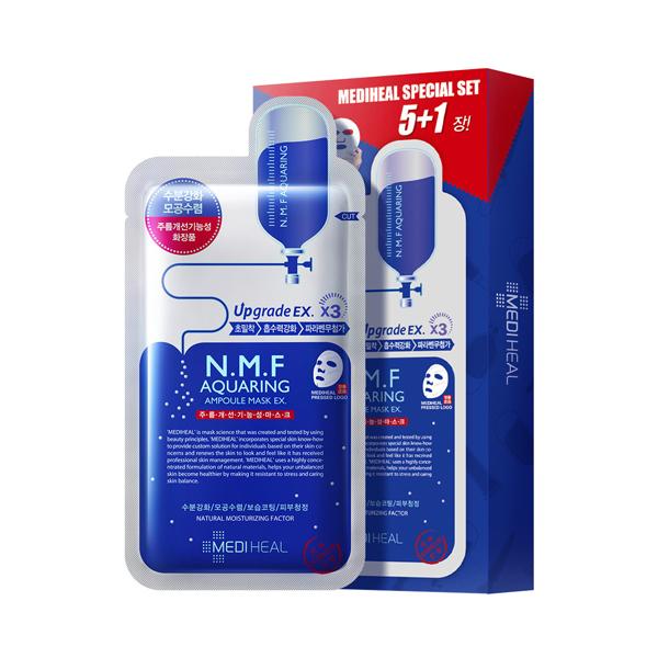 N.M.F Aquaring Ampoule Mask Special Set - 1 Box of 6 Sheets