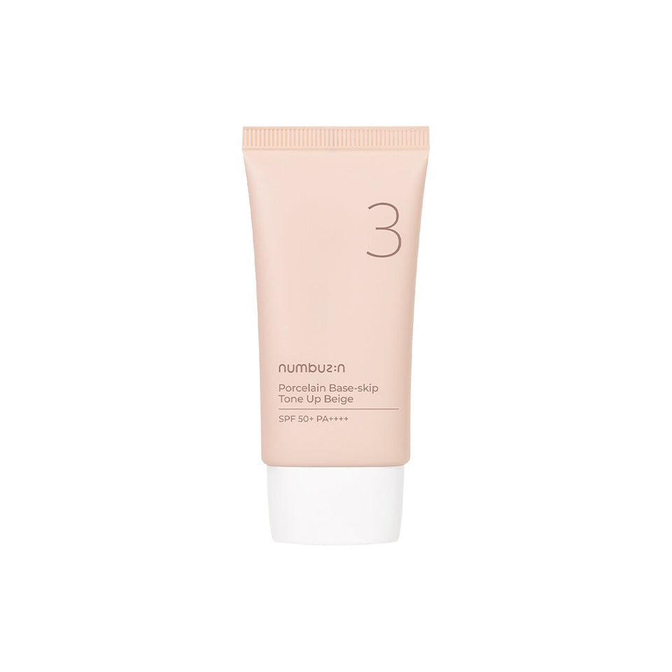 Numbuzin No.3 Porcelain Base-skip Tone Up Beige | Masksheets