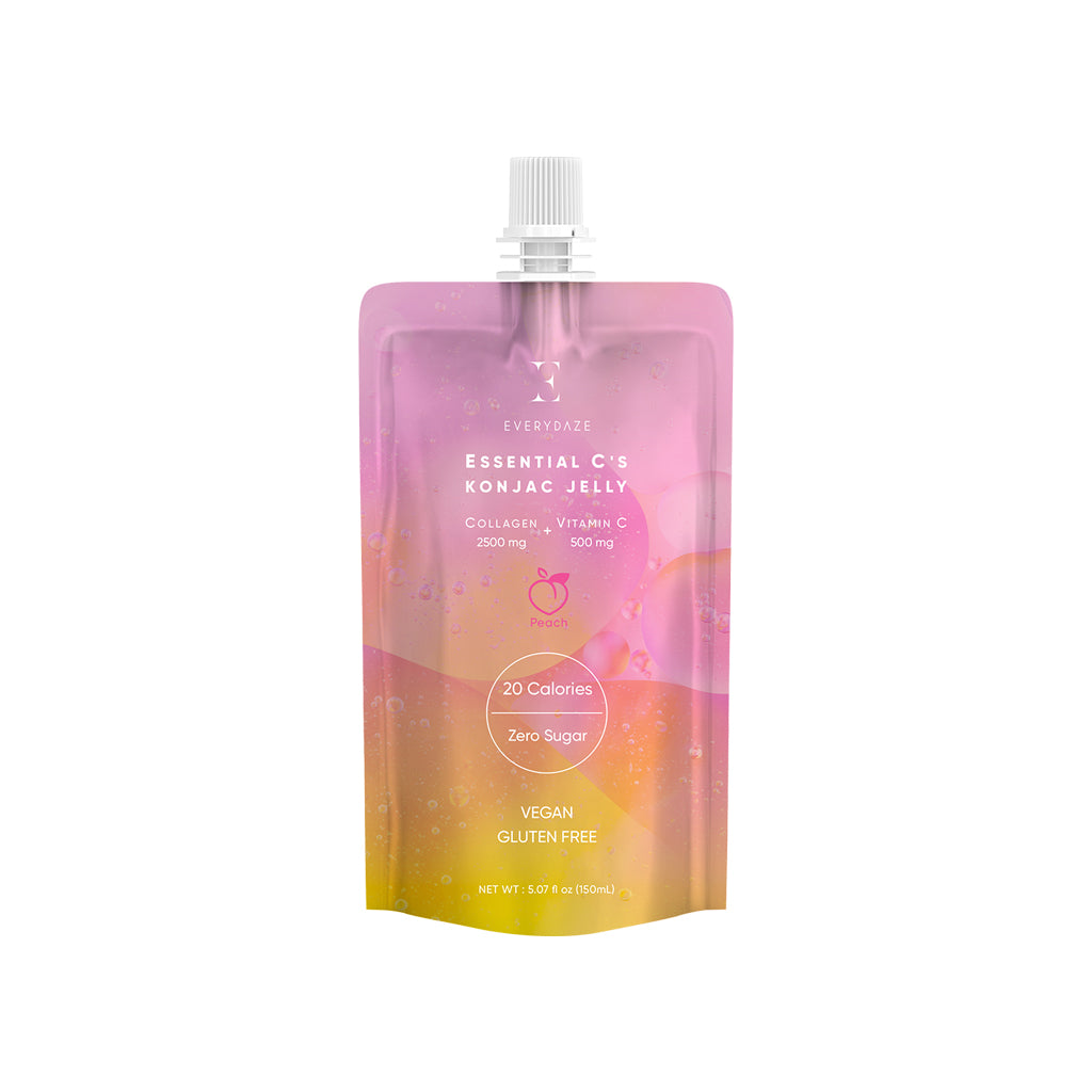 EVERYDAZE Essential C's Konjac Jelly Peach (Collagen 2500mg +