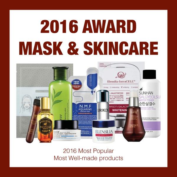 Beliebteste / am besten gemachte Produkte: 2016 Korean Skincare M Award