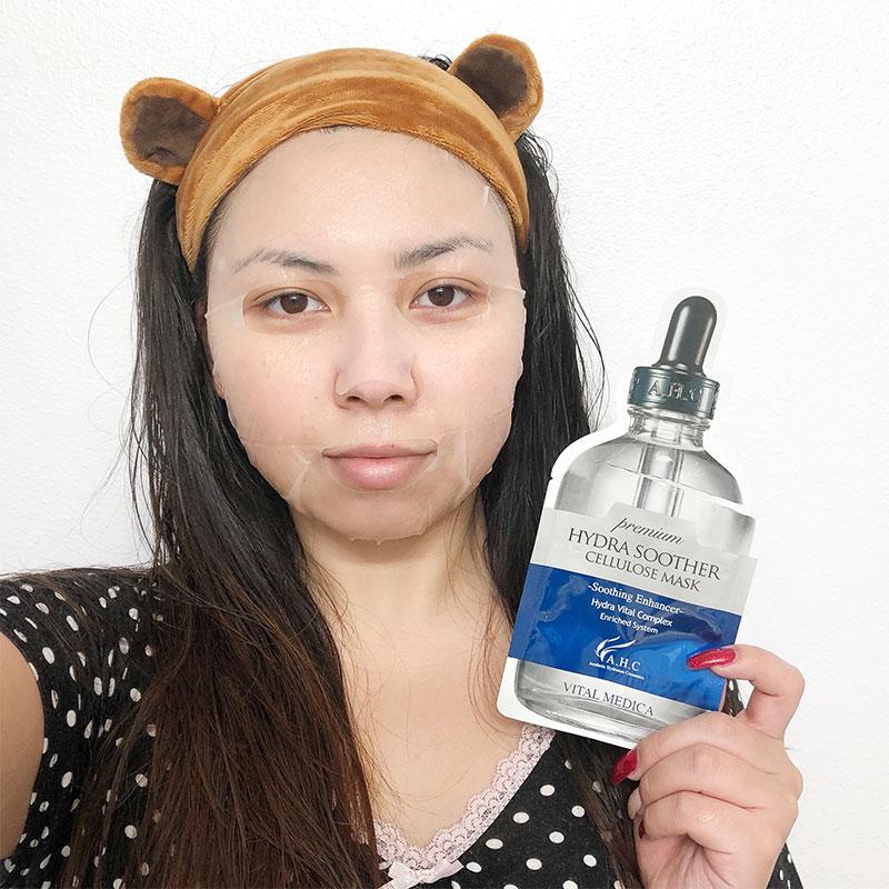 ¿Tu piel está deshidratada? Solución de ácido hialurónico:AHC Hydra Soother Mask - M Review 56