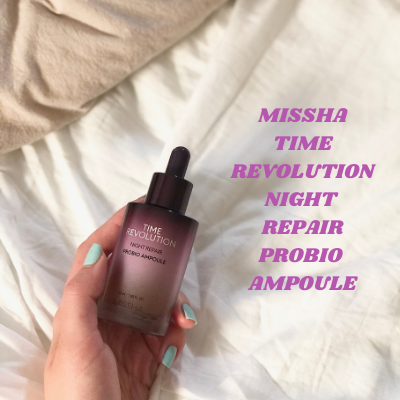 Überprüfung von Misshas Time Revolution Night Repair Probio Ampulle
