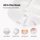 Deep Collagen Niacin Vita C Brightening Mask - 1 Box of 4 Sheets