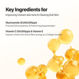 Deep Collagen Niacin Vita C Brightening Mask - 1 Box of 4 Sheets