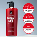 Damage Care RED Rose Protein Shampoo, 680ml