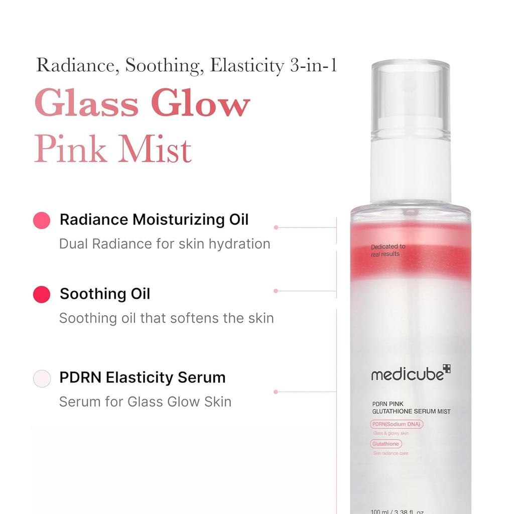 Medicube PDRN Pink Glutathione Serum Mist 100ml | Masksheets Medicube PDRN Pink Glutathione Serum Mist 100ml | Masksheets