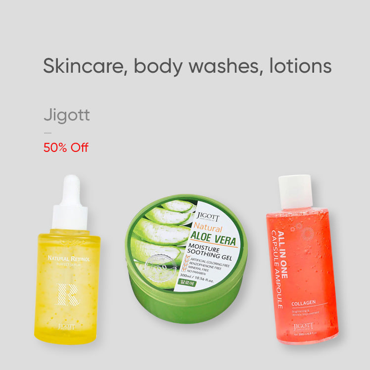 Jigott Skincare 50% Off
