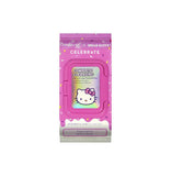 Hello Kitty Celebrate 20 Pre-Wet Towelettes Strawberry Rose