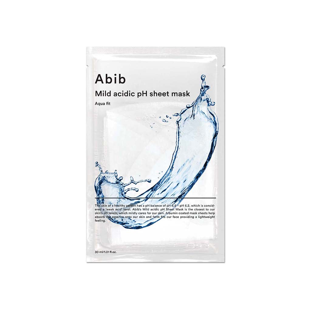 Mild Acidic pH Sheet Mask Aqua Fit - 1 Box of 10 Sheets