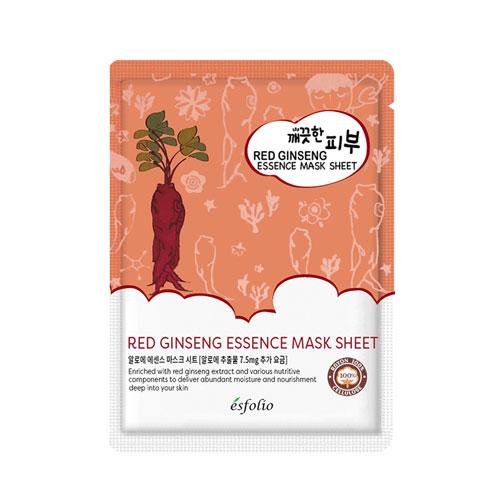 Pure Skin Red Ginseng Essence Mask Sheet - 1 Box of 10 Sheets