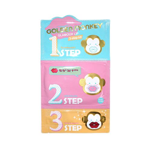 Golden Monkey Glamour Lip 3 Step Kit - 1 Sheet