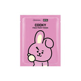 BT21 Face Point Mask Cooky - 1 Box of 4 Sheets