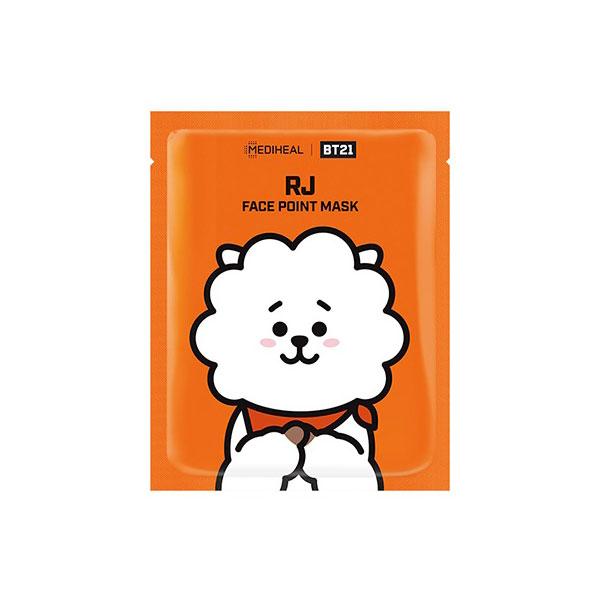 BT21 Face Point Mask RJ - 1 Box of 4 Sheets