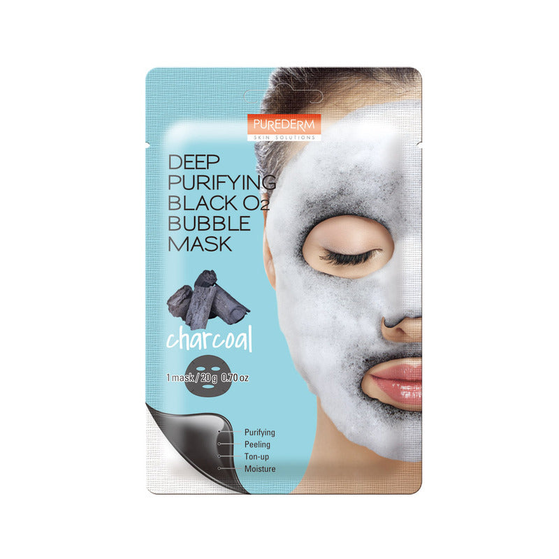 Deep Purifying Black O2 Bubble Mask - Charcoal