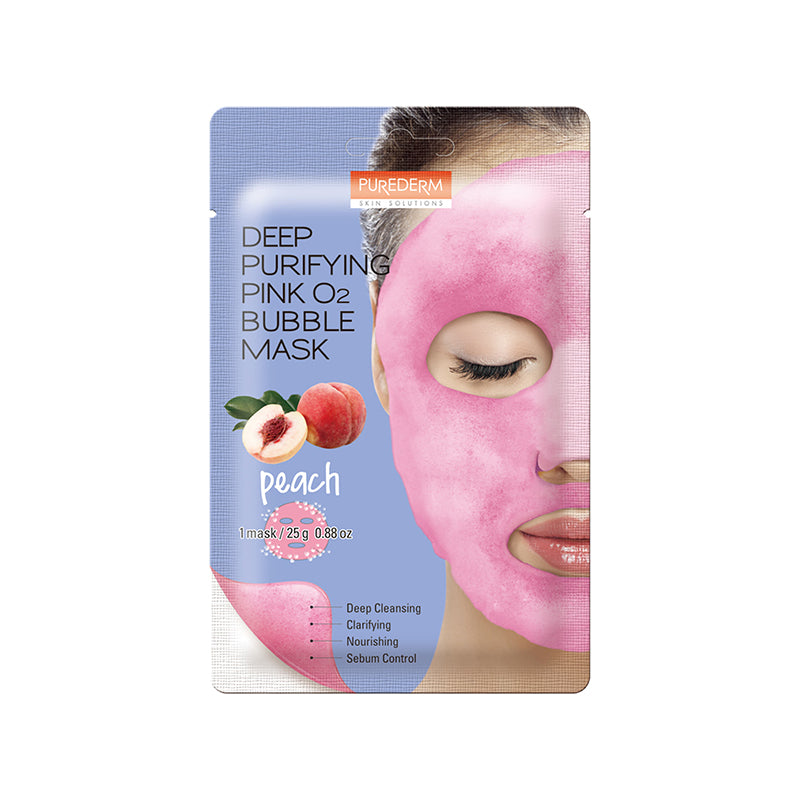 Deep Purifying Pink O2 Bubble Mask - Peach